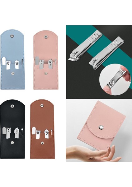 Yüksek Kaliteli Parmak Bakımı Saklama Çantası ile Paslanmaz Çelik Tırnak Makası Tırnak Kesici Aletler Bakım Seti Manikür Seti (Yurt Dışından) indirimleri