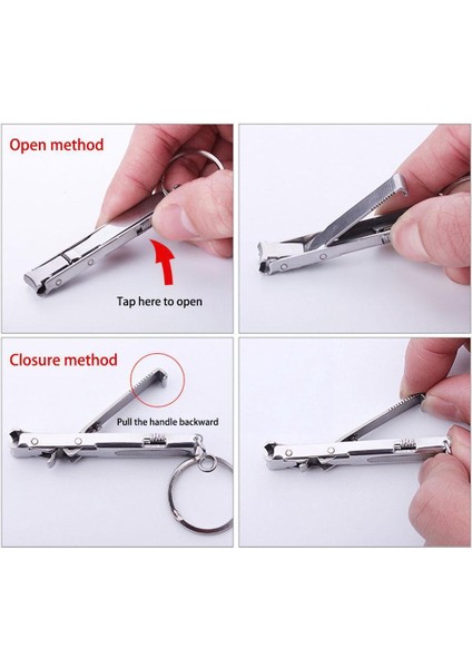 Çelik Katlanır Tırnak Makası Anahtarlık ile Tırnak Dosya Tırnak Manikür Araçları Aracı Pedikür Tırnak Sanat N8O0 (Yurt Dışından) indirimleri