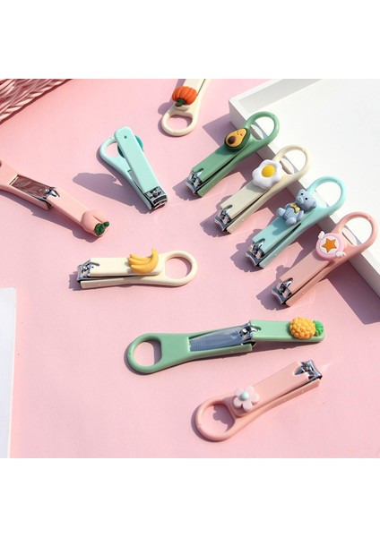 Karikatür Tırnak Makası Çocuk Tırnak Makası Taşınabilir Tırnak Düzelticiler Anahtarlık ile Yaratıcı Karikatür Tırnak Kesici (Yurt Dışından)