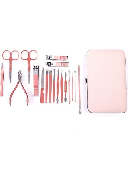 18 Adet/takım Tırnak Makası Manikür Pedikür Seti Taşınabilir Makas Kutusu ile Paslanmaz Çelik Tırnak Kesici Alet Kiti Tırnak Takım Elbise (Yurt Dışından) indirimleri