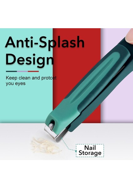 Adet Profesyonel Tırnak Makası Hiçbir Sıçrama Saklama Kutusu Ayak Tırnağı Aksesuarları Kesici Pense Tırnak Dosyaları Pedikür Manikür Aracı (Yurt Dışından) fiyatları