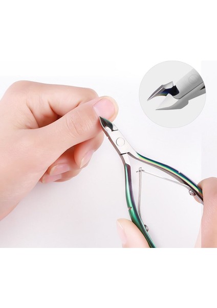 Lazer Paslanmaz Çelik Tırnak Eti Makası Profesyonel Tırnak Makası Sökücü Makas Kırpma Ölü Cilt Manikür Bakım Araçları 1 Adet (Yurt Dışından) indirimleri