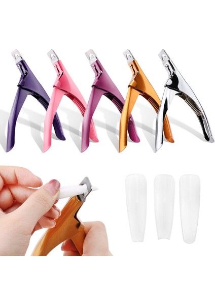 Renk Paslanmaz Çelik Kafa Tırnak Makası Akrilik Jel Fransız Yanlış Nail Ipuçları Kesici Clipper Kız Tırnak Bakımı Araçları (Yurt Dışından) fiyatları