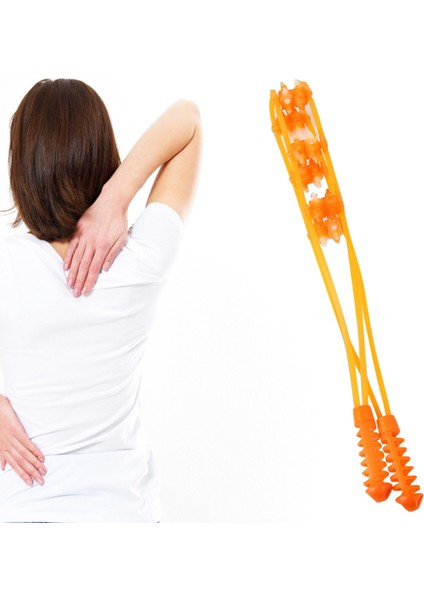 Vücut Masajı Rulo Kendi Kendine Masaj Aletleri Geri Boyun Omuz Bacak Bel Manuel Masaj Kayışı Vücut Şekillendirme Stres Giderici (Yurt Dışından) fırsatları