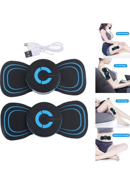 Boyun Masajı Mini Elektrikli Servikal Masaj Omurga Çıkartmalar Meridyen Masaj Kas Rölyef Ağrısı Geri Gevşeme Araçları Kas Yeniden (Yurt Dışından)