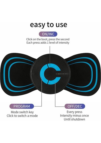 Boyun Masajı Mini Elektrikli Servikal Masaj Omurga Çıkartmalar Meridyen Masaj Kas Rölyef Ağrısı Geri Gevşeme Araçları Kas Yeniden (Yurt Dışından) modelleri