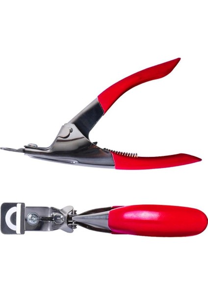 Adet Profesyonel Tırnak Sanat Kesme Makinesi (Pembe/kırmızı) Tırnak Giyotin U Şeklinde Akrilik/uv Jel/yanlış Ipuçları Paslanmaz Çelik Tırnak Sanat Araçları@-@45 (Yurt Dışından) fırsatları