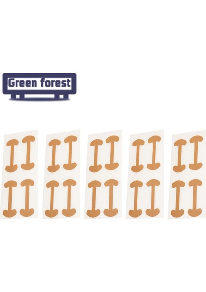 Yeşil Orman Pedikür Çıkartmaları Rahat Batık Ayak Tırnağı Düzeltme Çıkartması (Yurt Dışından)