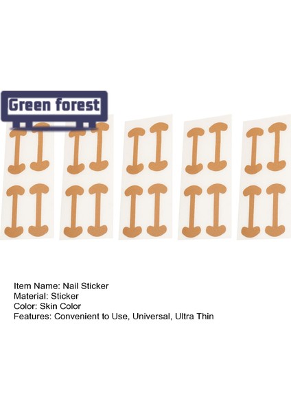 Yeşil Orman Pedikür Çıkartmaları Rahat Batık Ayak Tırnağı Düzeltme Çıkartması (Yurt Dışından) modelleri