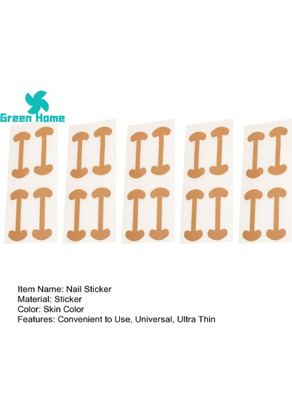 Yeşil Ev Pedikür Çıkartmaları Rahat Ayak Tırnağı Düzeltme Ayak Yaması (Yurt Dışından) modelleri