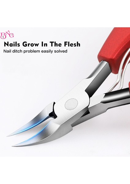 Bng Ayak Tırnak Makası Tırnak Düzeltme Kalın Çivi Batık Ayak Tırnaklarını Pense Kesiciler Ölü Cilt Kir Sökücü Pedikür Bakım Aracı (Yurt Dışından)