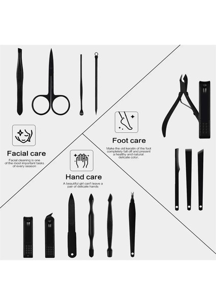 Dayanıklı Manikür Seti 18 In 1 Tırnak Makası Seti Paslanmaz Çelik Tırnak Kesici Taşınabilir Pedikür Seti Erkek Kadın Tırnak Bakım Aracı (Yurt Dışından) modelleri