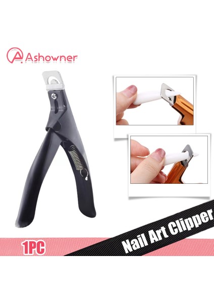 Profesyonel Tırnak Sanat Makası Özel Tip U Kelime Yanlış Ipuçları Kenar Kesiciler Manikür Renkli Paslanmaz Çelik Tırnak Sanat Araçları (Yurt Dışından)