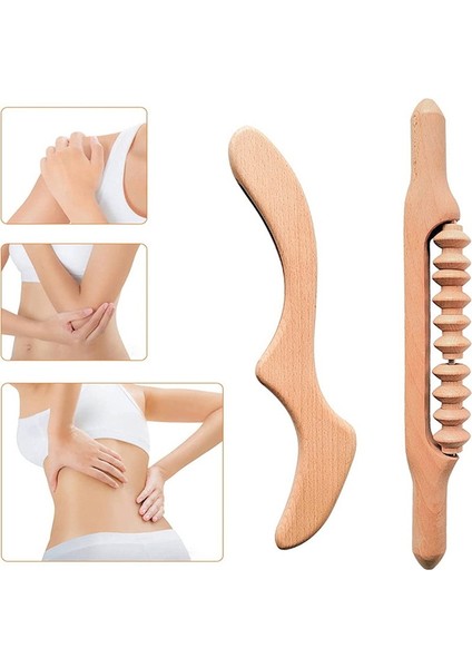 Adet Vücut Ahşap Terapi Masaj Aletleri Rulo Çubuk Kabartma Gua Sha Anti Selülit Lenfatik Drenaj Ahşap Terapi (Yurt Dışından) indirimleri