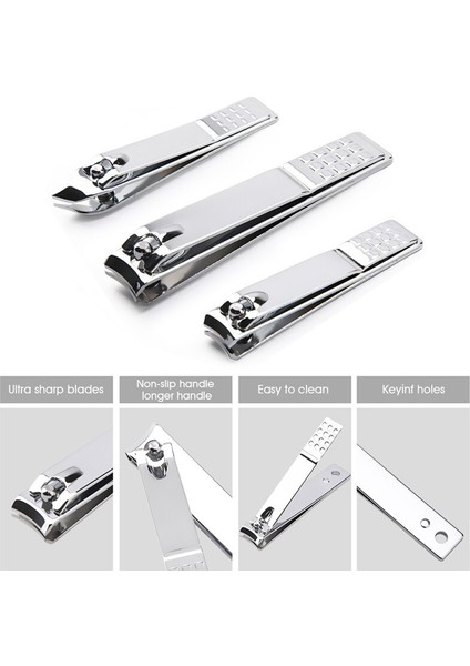 Tırnak Makası Seti Siyah Paslanmaz Çelik Geniş Çene Açma Manikür Tırnak Kesici Kalın Sert Batık Ayak Tırnağı Düzeltici Makas (Yurt Dışından) modelleri