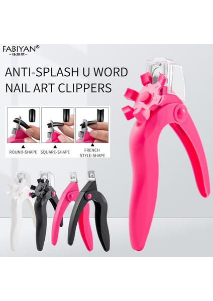 Tırnak Ucu Kesici U Şekli Yanlış Nail Art Manikür Kenar Giyotin Akrilik Çivi Salonu (Yurt Dışından)