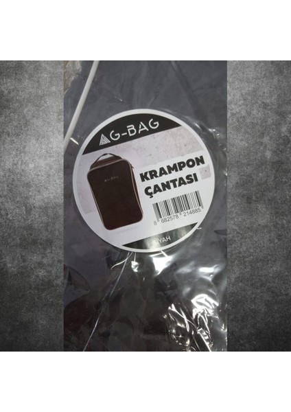 Gbag Siyah Krampon Çantası Unisex 21 x 35 cm