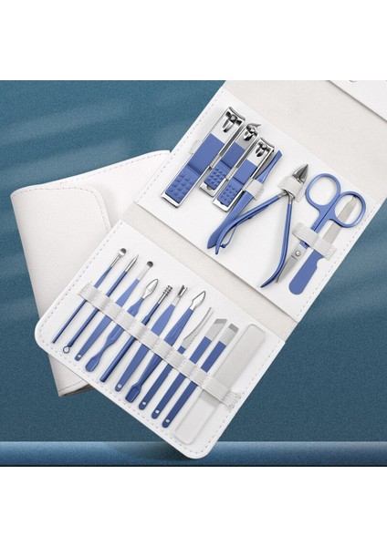 8/18 Adet Gümüş Tırnak Makası Seti Dosyaları Kulak Kaşığı Kartal Pense Kaş Makası Manikür Kırpma Kesici Aletler Seti (Yurt Dışından) fırsatları