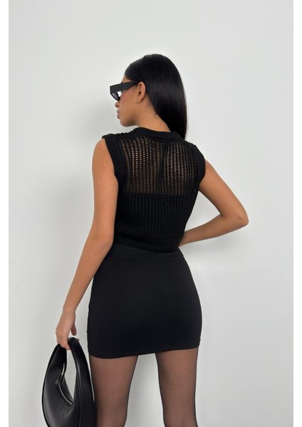 Ajurlu Crop Süveter indirimleri