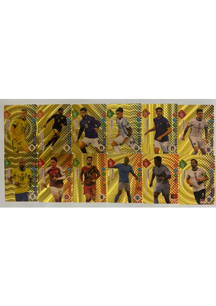 Futbolcu Gold Kart Esnek ve Parlak 10 Adet