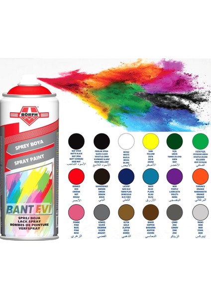 Sprey Boya Yeşil 400 ml Genel Amaçlı Hobi, Onarım ve Rötüş Boyası RAL 6016 modelleri