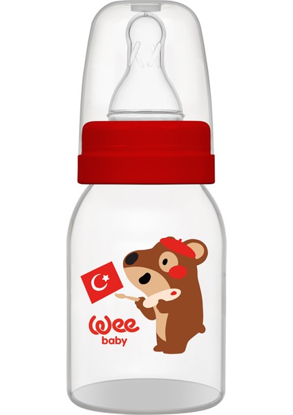 Klasik Pp Biberon 125 ml - Kırmızı