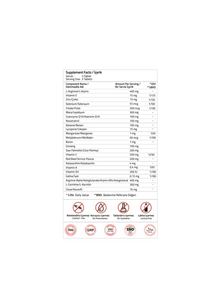 Infer-Male 120 Tablets modelleri