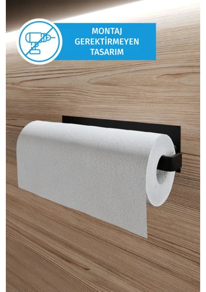 Yapışkanlı Metal Kağıt Havlu Peçetelik - Yapışkanlı Demir Askılık - Havluluk Banyo Askısı