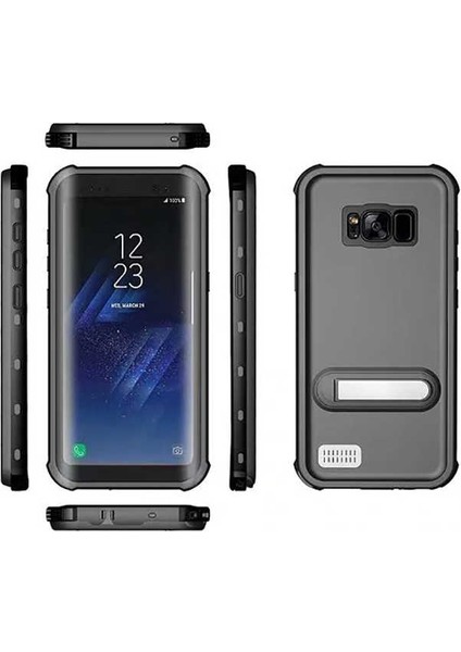 Samsung Galaxy S8 Kılıf Su ve Toz Geçirmez 360° Tam Koruma Shockproof Kapak