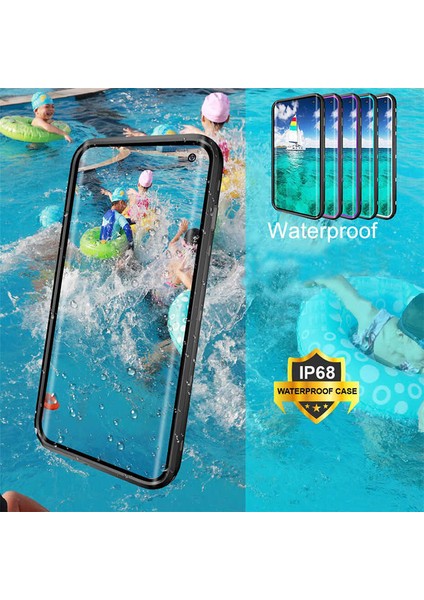 Samsung Galaxy S10 Plus Kılıf Su ve Toz Geçirmez 360° Tam Koruma Shockproof Kapak