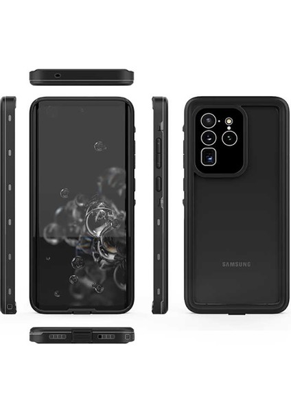 Samsung Galaxy S20 Ultra Kılıf Su ve Toz Geçirmez 360° Tam Koruma Shockproof Kapak