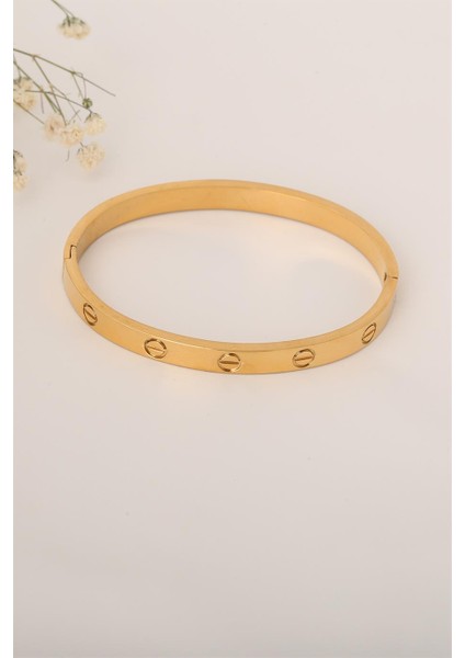 Marka Gold Çelik Kelepçe Bileklik