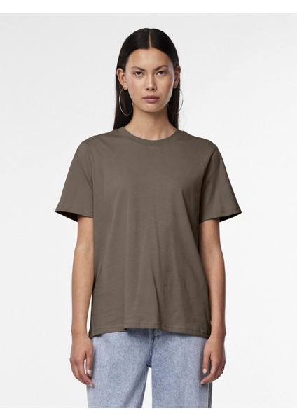 Pieces 17140802 0 Yaka Kadin Body - Kahverengi