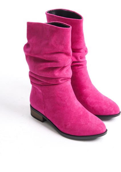 Kadın Körüklü Günlük Bot UN001-0124/FUŞYA Süet/39 fiyatları