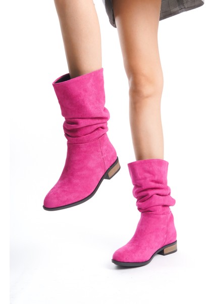 Kadın Körüklü Günlük Bot UN001-0124/FUŞYA Süet/39 fırsatları