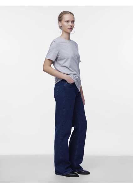 Pieces 17140802 0 Yaka Kadin Body - Gri fiyatları