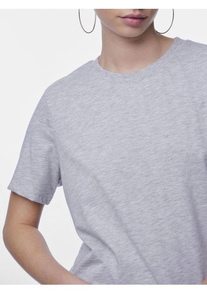 Pieces 17140802 0 Yaka Kadin Body - Gri indirimleri