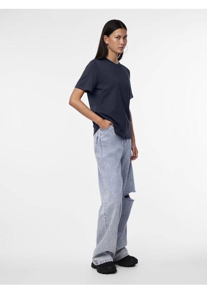 Pieces 17140802 0 Yaka Kadin Body - Lacivert