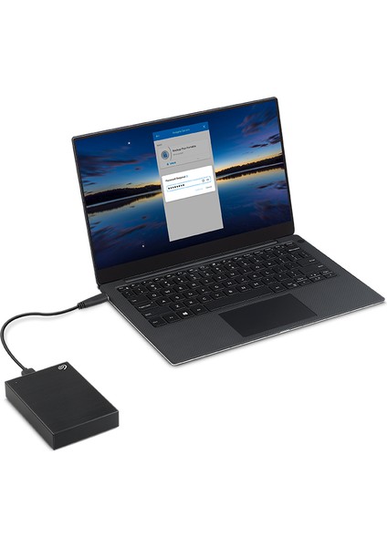 One Touch With Password 5 Tb Taşınabilir Hard Disk Usb 3.0 Siyah STKZ5000400