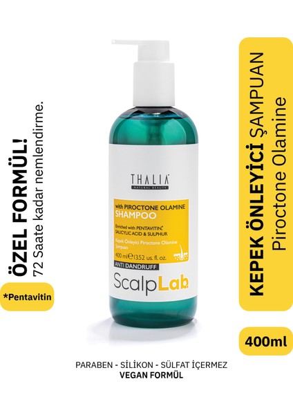 Piroctone Olamine Kepeklenme İçin Saç Bakım Şampuanı 400 ml