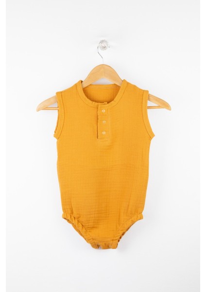 Pamuk Çıtçıtlı Müslin Bebek Body