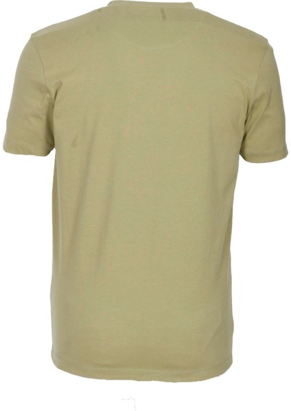 Erkek Tişört Bisiklet Yaka Olive Pamuk Slim Fit Baskılı T-Shirt Ncs Jeans 1209 fiyatları