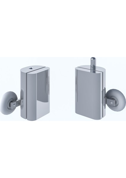 Silver Capello 6mm Şeffaf Cam 1 Sabit 1 Sürgü Iki Duvar Arası Duşakabin