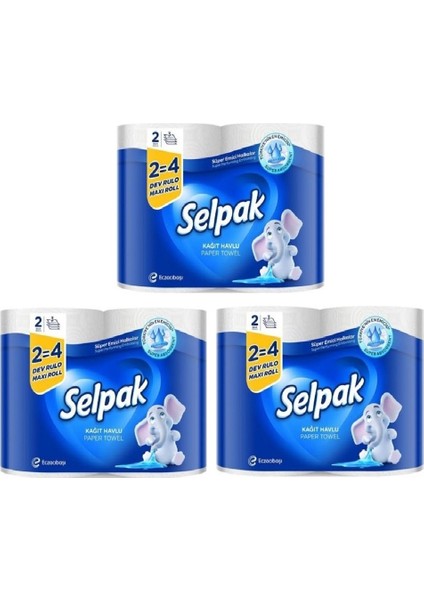 Kağıt Havlu 6 Dev Rulo