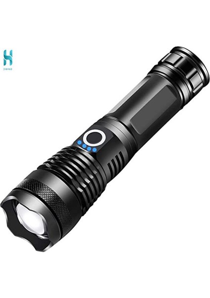 [rongcai] Jh L-839 Güçlü Işık Flaş 3 Modlu USB LED El Feneri Kampçılık Balıkçılık Cod (Yurt Dışından)