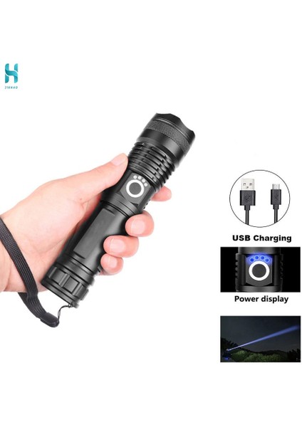 [rongcai] Jh L-839 Güçlü Işık Flaş 3 Modlu USB LED El Feneri Kampçılık Balıkçılık Cod (Yurt Dışından) fırsatları