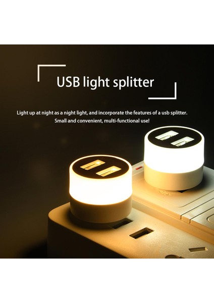 LED USB Fişi Gece Lambası Taşınabilir Disk Lambası 5 V Okuma Lambaları Mini Kitap Işıkları Güç Bankası Powered Açık Kamp Ampul Aydınlatma (Yurt Dışından)
