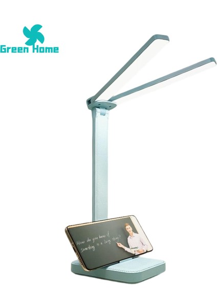 Yeşil Ev Masaüstü Işık Parlaklığı Ayarlanabilir Yurt Yatak Odası USB Şarj LED Okuma Lambası (Yurt Dışından) modelleri