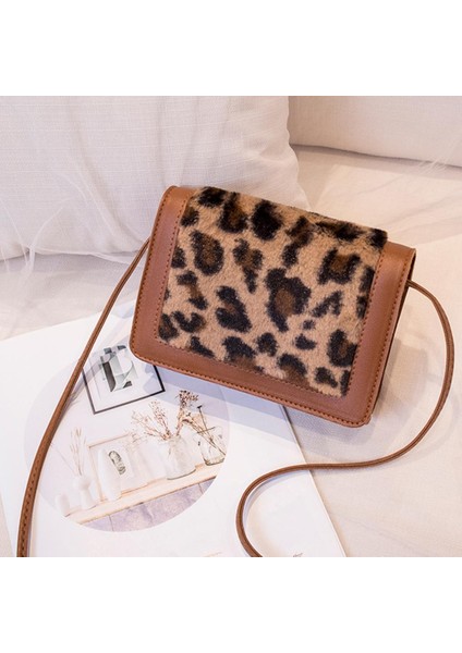 Deri Peluş Crossbody Çanta Moda Dayanıklı Omuz Messenger Çanta Bayan Çanta (Yurt Dışından) fiyatları