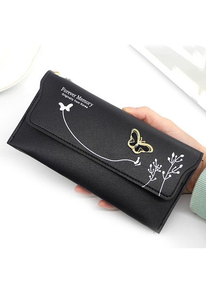 2021 Moda Yeni Kadın Uzun Cüzdan Saf Renk Yün Topu Yay El Çantası Kadın Uzun Çanta Kart Çantası Bozuk Para Cüzdanı Kart Tutucu (Yurt Dışından) fiyatları